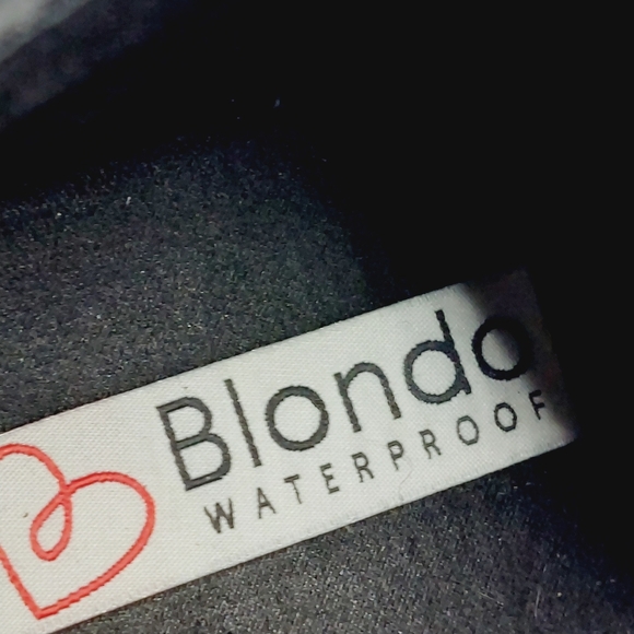 Blondo Black Giselle Suede Waterproof Zip Up Ankle Boots i1007 - Picture 9 of 11